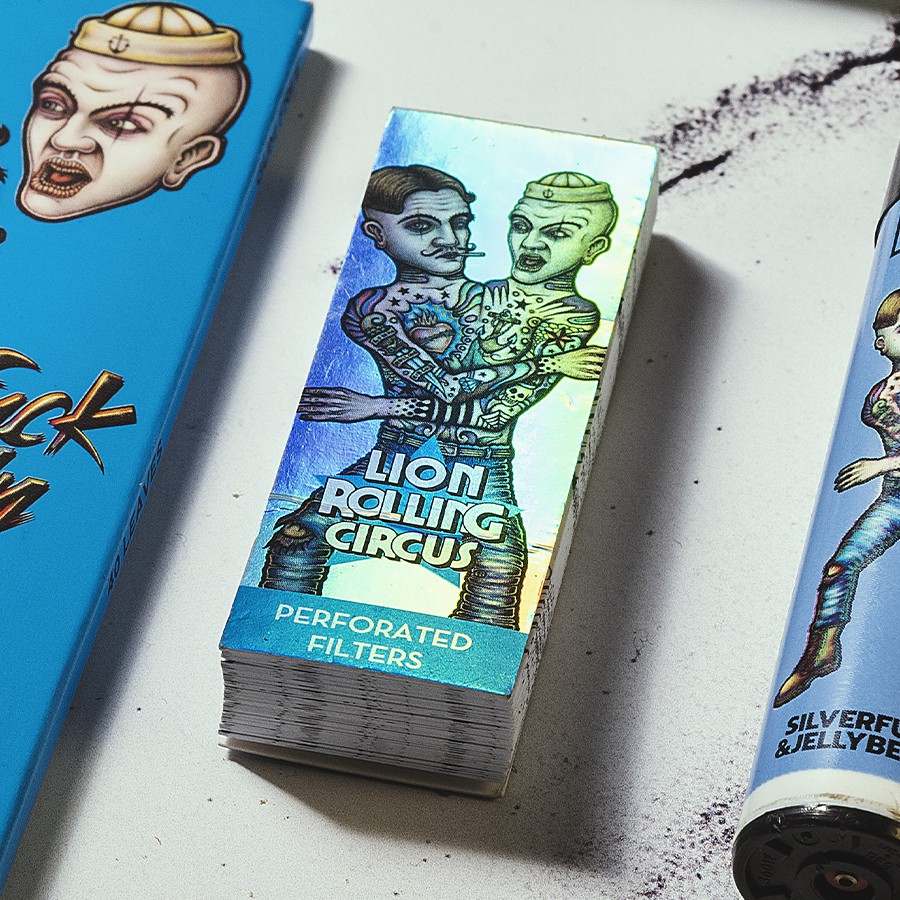 Mini Tips Silver Lion Rolling Circus