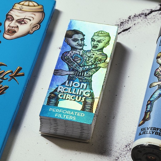 Mini Tips Silver Lion Rolling Circus