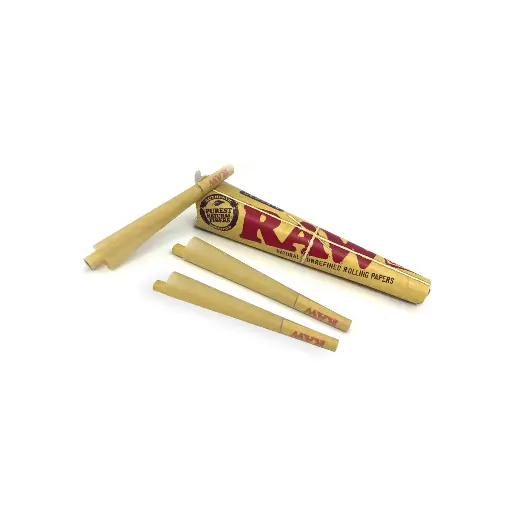 RAW Classic king size Conos Pre-Enrolados - Pack x 6