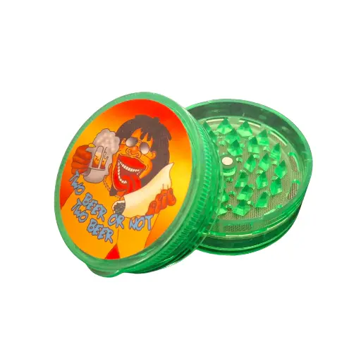[M-006] GRINDER ACRILICO MEDIANO 3 PISOS CON STICKER