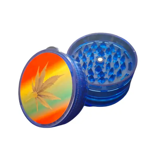 [M-007] GRINDER ACRILICO GRANDE 4 PISOS CON STICKER