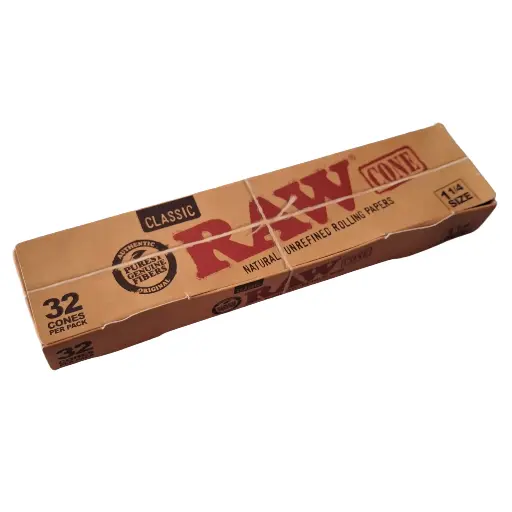 [RWCONEBASIC32-1/4] RAW Classic 1 1/4 Conos Pre-Enrolados - Pack de 32