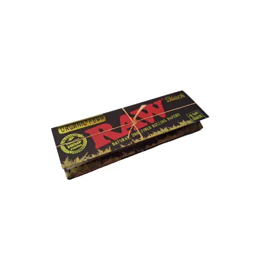 [RAW BLACKORG 1/4] RAW BLACK ORGANIC HEMP PAPERS 1/4